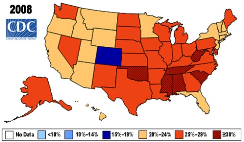 During the past 20 years there has been a dramatic increase in obesity in Michigan. View animated obesity trends from 1985 to 2008 at the Centers for Disease Control and Prevention's website. 